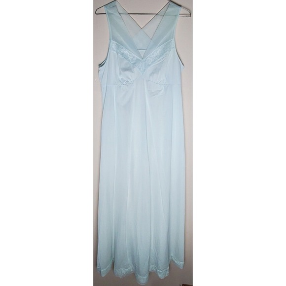 Vintage Shadow Line Long Nightgown Night Gown Robe Set Trad Wife Medium - Picture 4 of 15